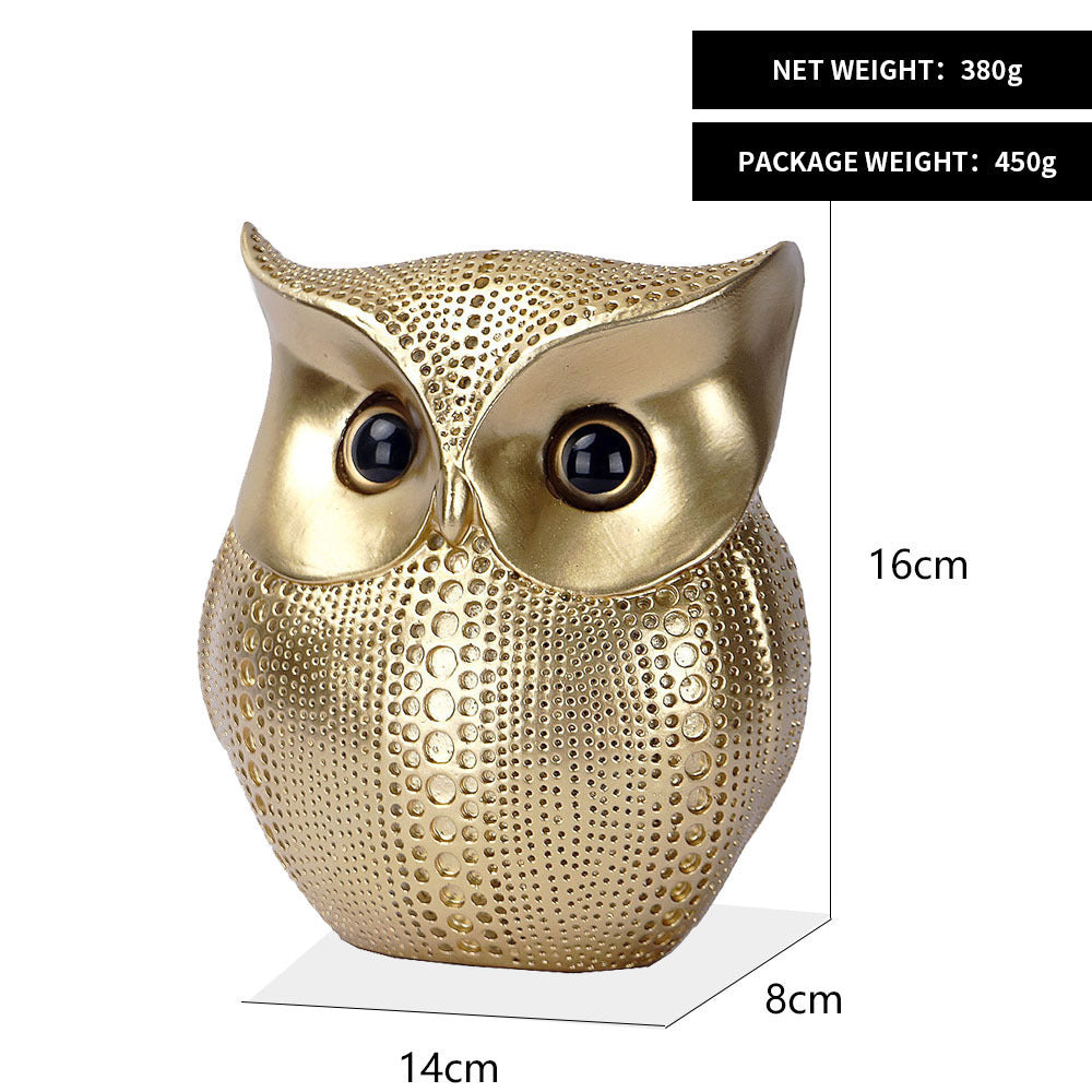 Gold owl ornament