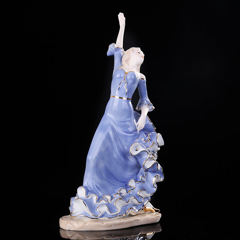 Dancing elegant lady ornament